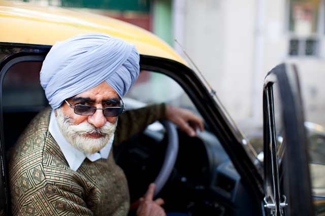 Mr Amar Singh, taxi-driver for 40 years