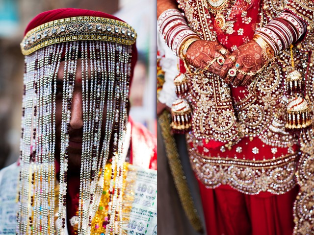 a wedding where the man wears the veil and she wears everything else