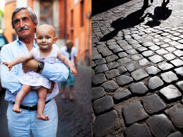 Carolina and her grandfather, now and in a few years time
