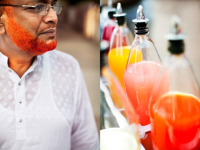 beards the colour of snow cone syrup