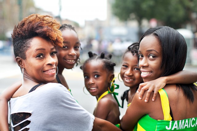 "It's a chance for my kids to see my culture" - Jamaican born Virginia and her girls