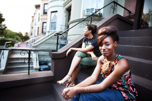 the quiet life on Eastern Parkway -  Sierra-Maree and Kimani