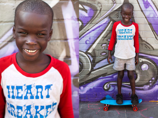Ngor, 6, from the recently created South Sudan